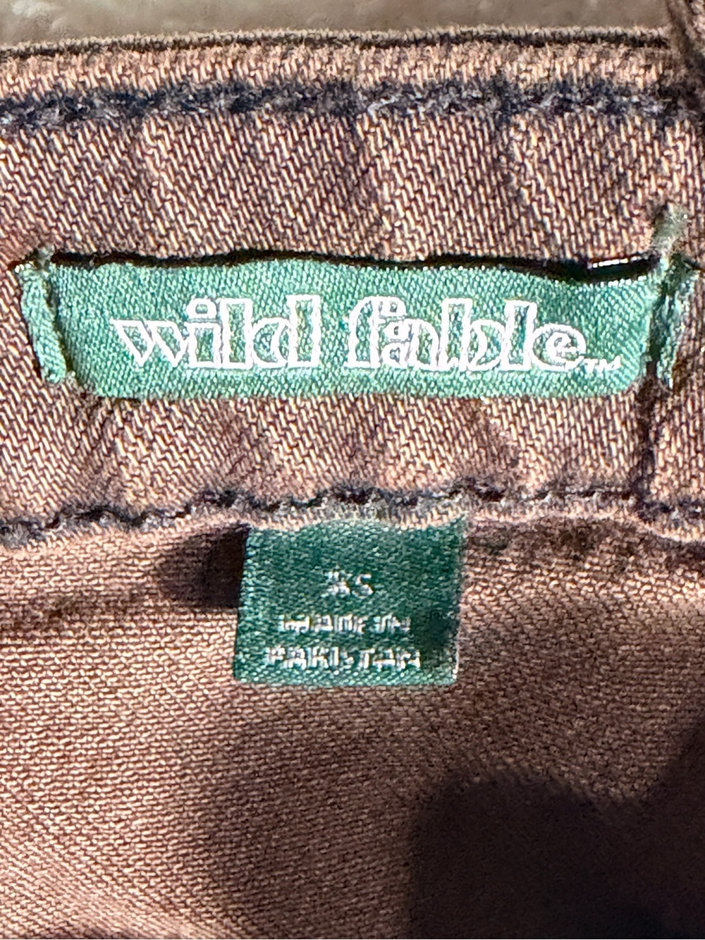 Wild Fable Brown Denim Corset Style Crop Top - Size XS - Picture 5 of 5